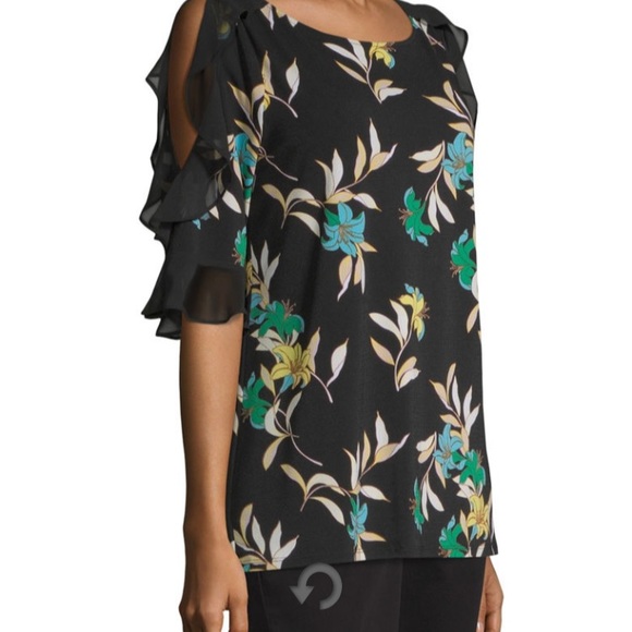 Worthington Womens Round Neck 34 Blouse 